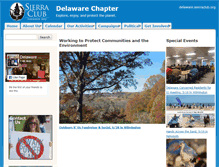 Tablet Screenshot of delaware.sierraclub.org